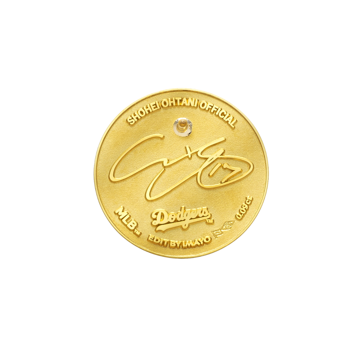 SHOHEI OHTANI OFFICIAL「K18 COIN DIAMOND PINS」（2026）