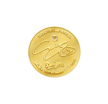 SHOHEI OHTANI OFFICIAL「K18 COIN DIAMOND PINS」（2026）