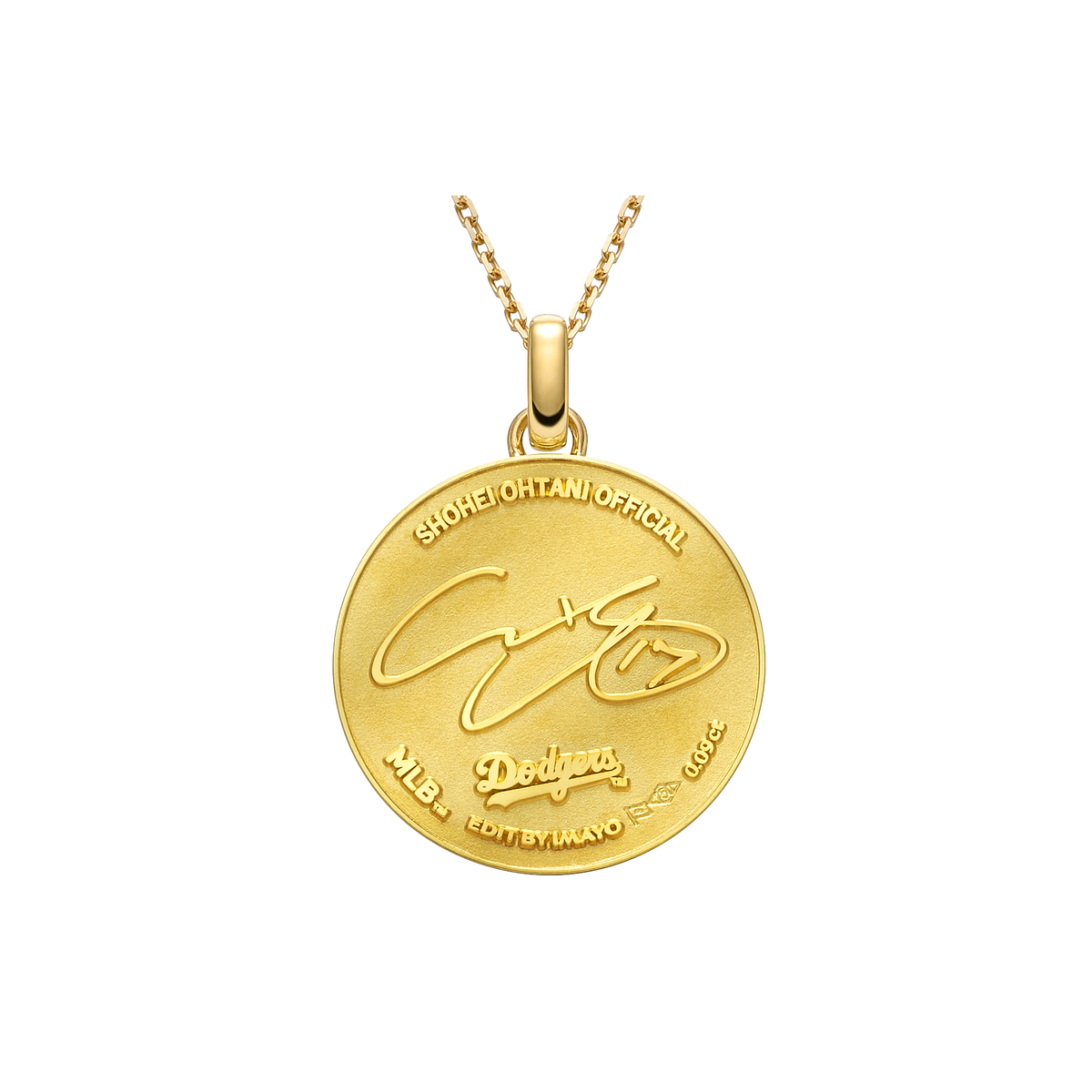 SHOHEI OHTANI OFFICIAL「K18 COIN DIAMOND PENDANT」（2026）