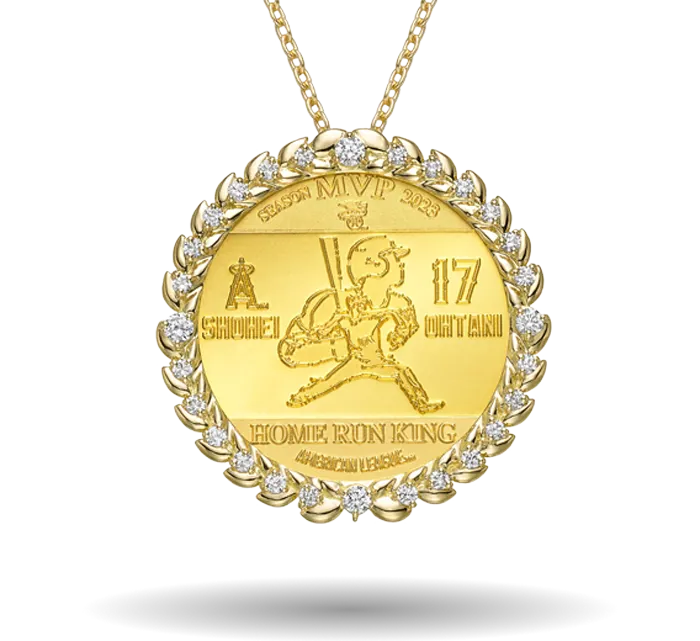 K24/K18 COIN DIAMOND PENDANT